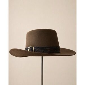 Vintage John B. Stetson 3X Beaver Revenger Gambler Cowboy Hat Brown Sz 7 1/4
